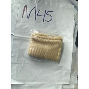 HOI Mesh Cosmetic Bag Pouch Zippered Tan Organizer Travel Makeup Pouch